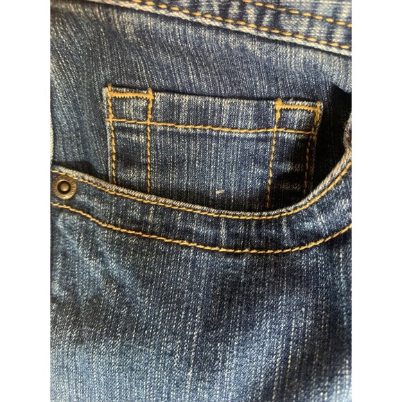 Christopher & Banks Womens Cropped  Straight Leg Jeans Size 12 Blue Denim 32”x26 - Picture 4 of 8